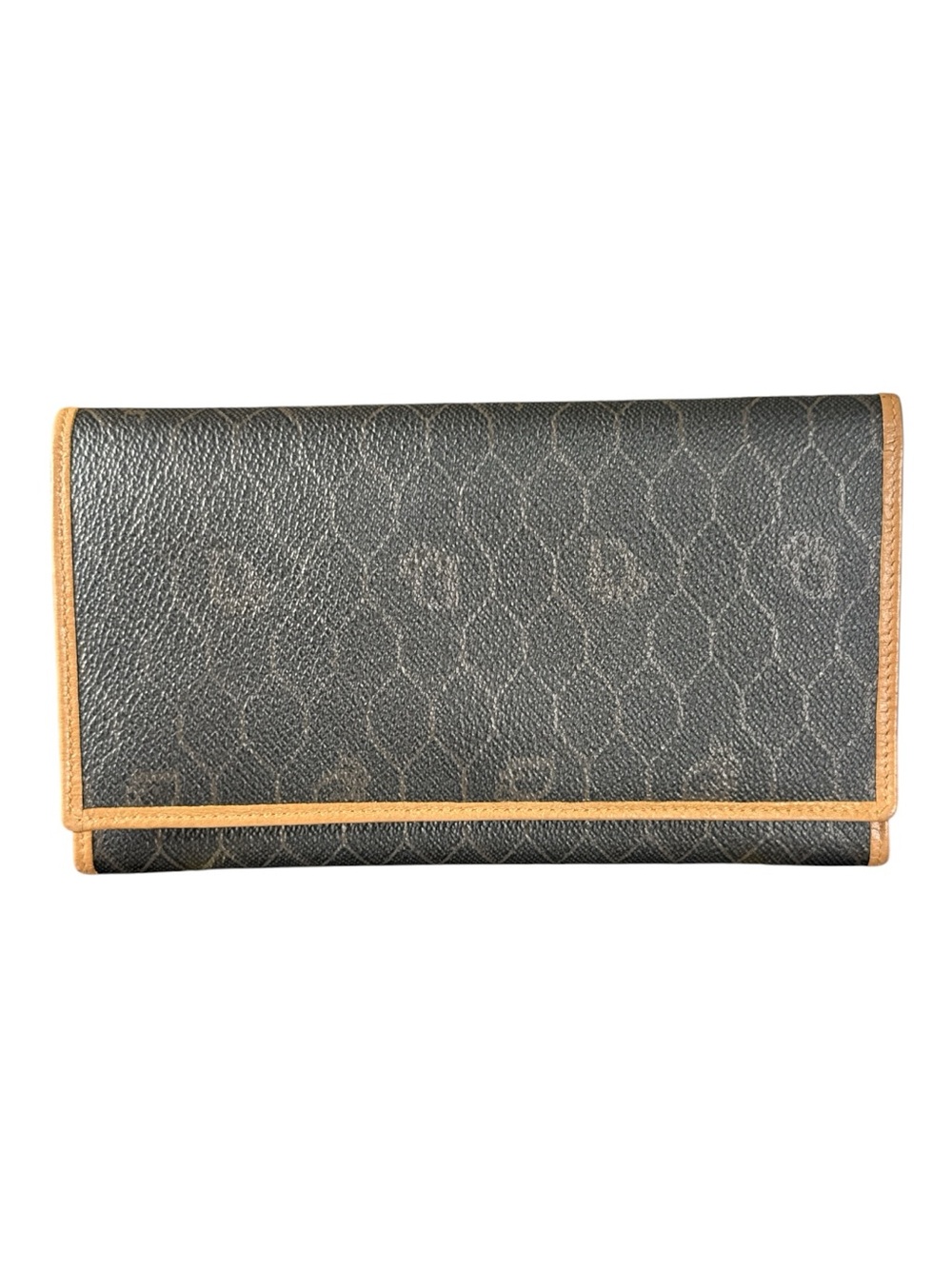 CHRISTIAN DIOR Vintage Bifold Honeycomb Kisslock Wallet